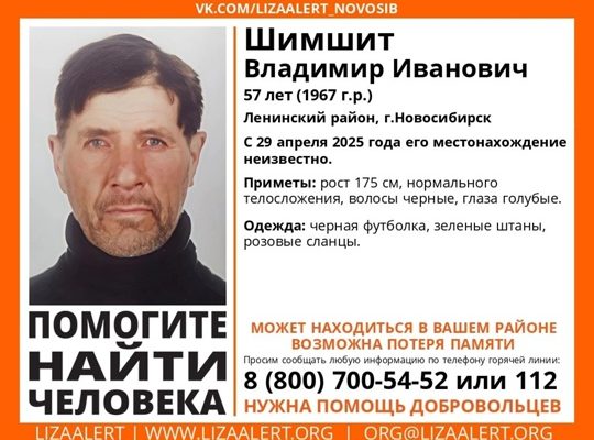 Пропажи человека: Шимшит Владимир Иванович